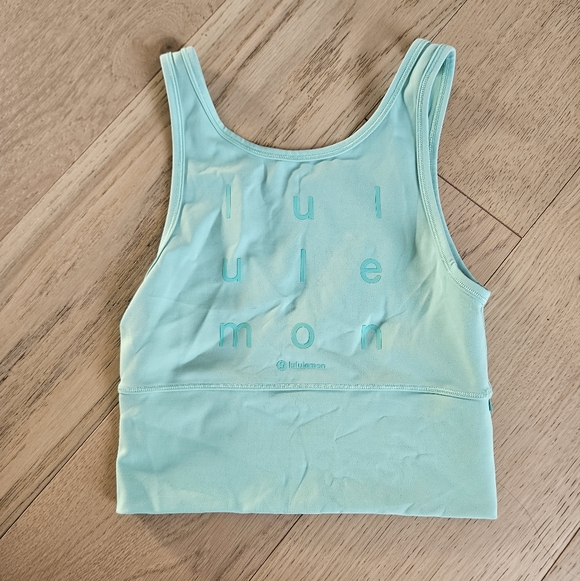 Lululemon Athletica Mint Green Cropped Tank Top Size Small Power Pivot - Picture 4 of 7